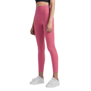 Women's high-waisted black performance yoga leggings