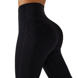 Seamless women's sports yoga set two pieces in various colors