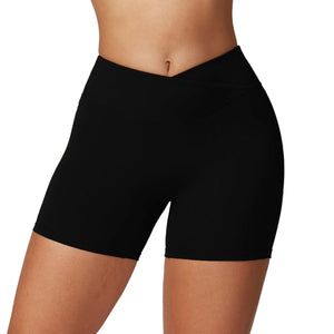 Women's high waist workout shorts in multiple colors for fitness and yoga