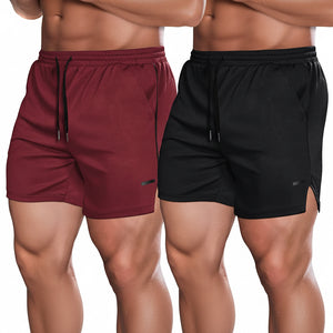 Men's running training mesh fitness shorts in various colors