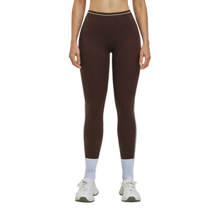 Contrast-color high-waist quick-dry yoga leggings in multiple colors