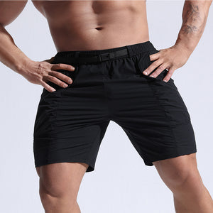 Men's athletic cargo shorts with pockets in multiple colors