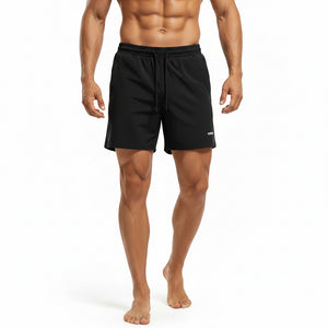 Mens summer wind-blocking cycling shorts in blue, black, and gray colors