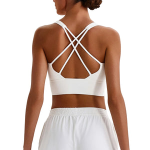 Seamless sports bra in multiple colors for yoga and fitness