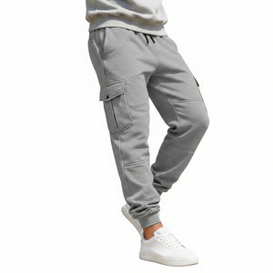 Men's patchwork multi-pocket cargo pants in various colors