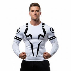 Men's long-sleeve sweat-wicking sports tight t-shirt in various colors