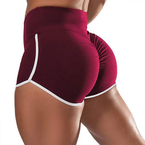 Plus size women high waist hip lifting workout shorts in various colors