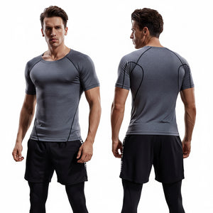 Men's quick drying short sleeve workout t-shirt in various colors