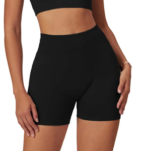 Seamless high waist yoga shorts for women in various colors