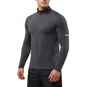 Men's quick-dry long sleeve training t-shirt in various colors