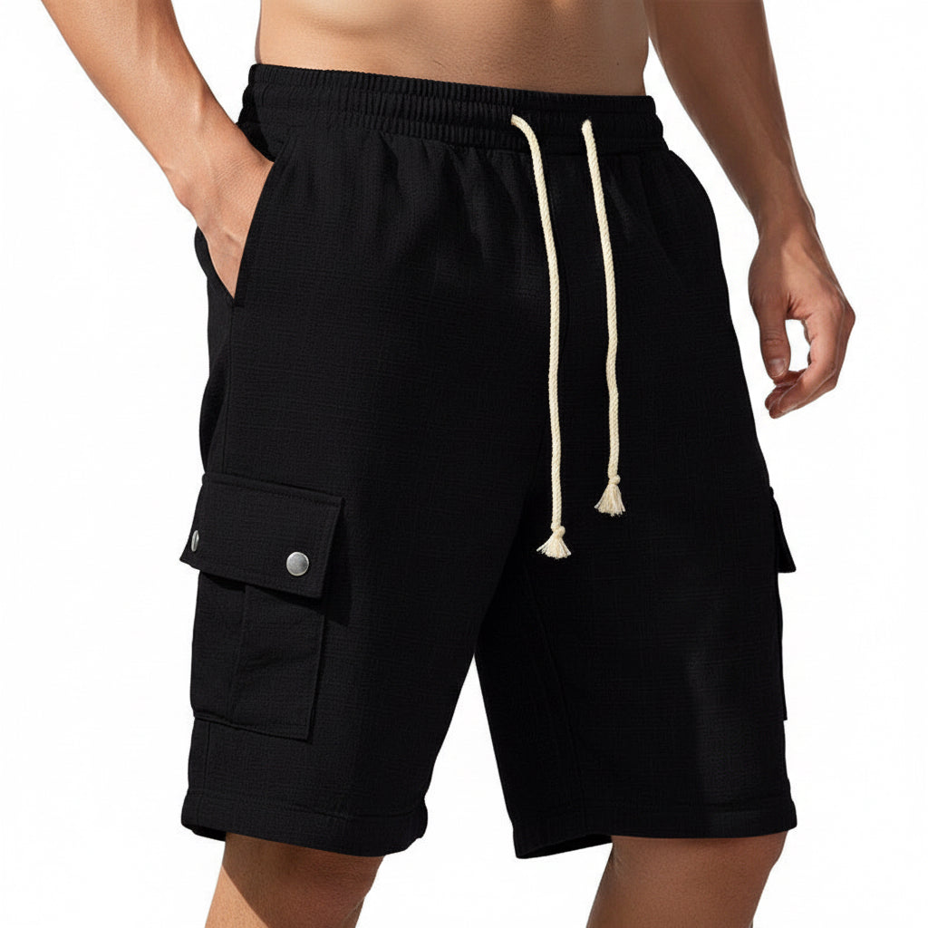 Men's plaid straight-leg basketball shorts in various colors