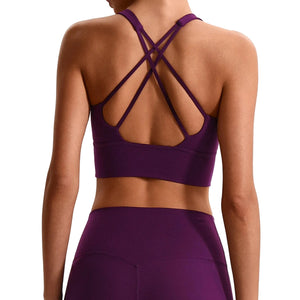 Seamless sports bra in multiple colors for yoga and fitness