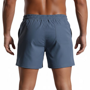 Men's sporty casual fitness drawstring shorts in various colors