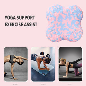 Thickening non-slip fitness flat support pad in powder blue camouflage