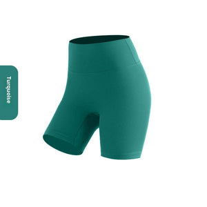 High waist women's yoga shorts in various colors