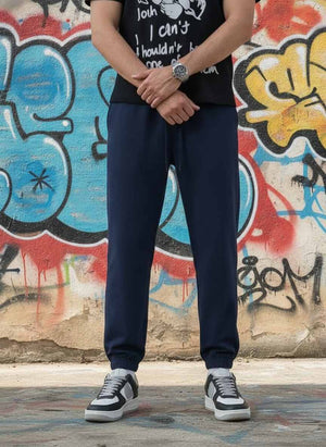 Men's high elasticity anti-wrinkle casual pants in tapered fit