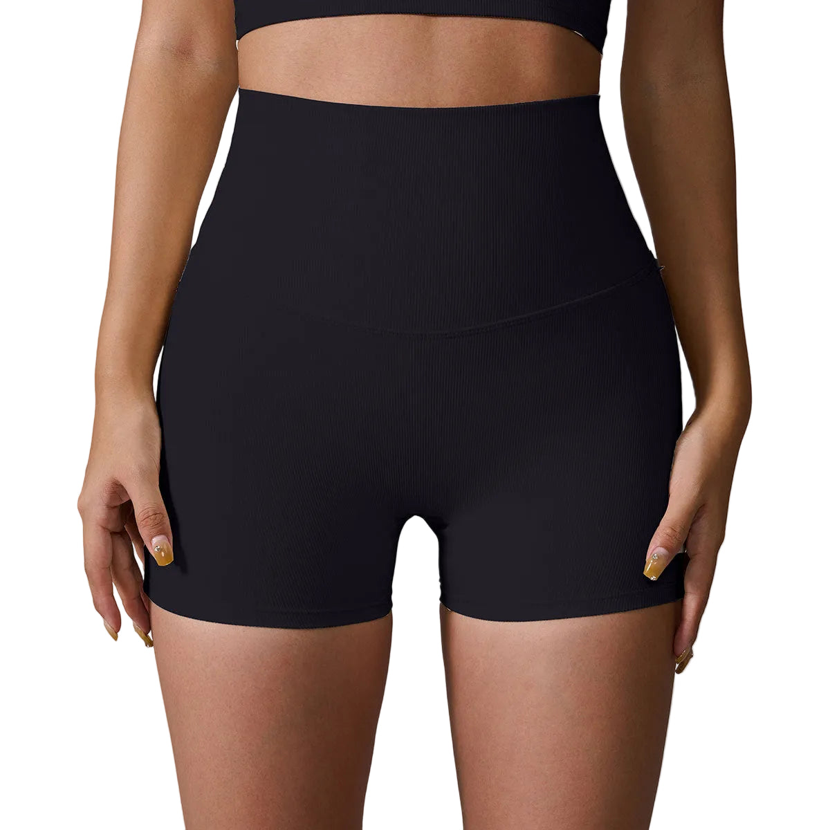 Back cross high waist hip lift yoga shorts for women in various colors