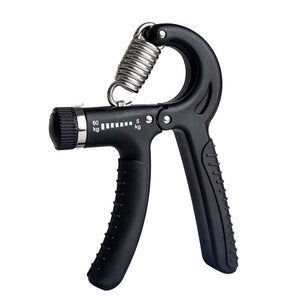 Adjustable counting gripper finger exerciser with black and red options