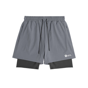 Men's quick dry zippered fitness shorts in various colors and sizes