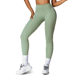 Women's high waist compression yoga leggings in multiple colors