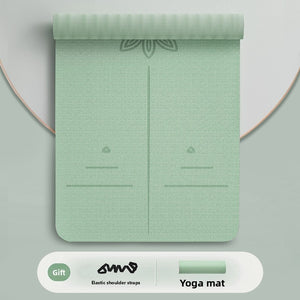 Thickened non-slip fitness and yoga floor mat in multiple colors and sizes