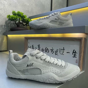 Men's black breathable mesh running sneaker with rubber outsole