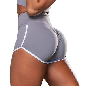 Plus size women high waist hip lifting workout shorts in various colors