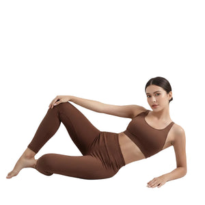 Women's high-waist hip-lift leggings with mesh panels in multiple colors