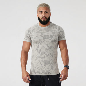 Men's camouflage workout t-shirt in various colors and sizes