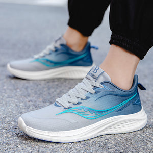 Breathable lightweight running shoes with soft soles in various colors