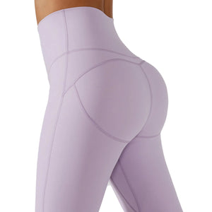 Seamless women's sports yoga set two pieces in various colors