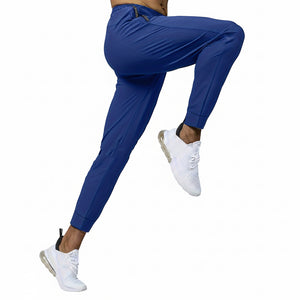 Men's jogging sports pants in black, gray, khaki, and blue colors