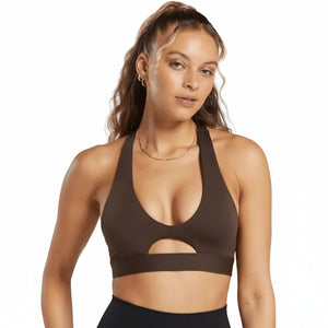 Elegant hollow out women's yoga tank top in multiple colors