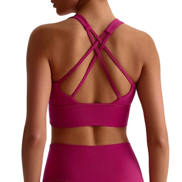 SEAMLESS SPORTS BRA FOR YOGA AND FITNESS