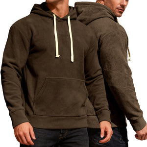 Men's casual loose fit hoodie available in multiple colors with pockets