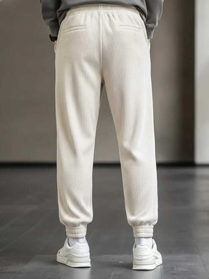 Men's elastic anti-wrinkle casual pants in tapered fit
