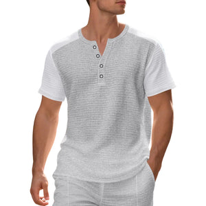 Men's loose fit casual short sleeve t-shirt in various colors