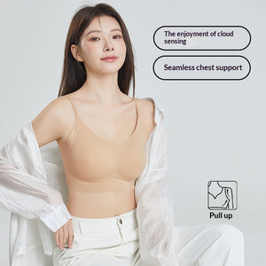 Backless invisible wireless bra in Invisible Skin and Elegant Black colors
