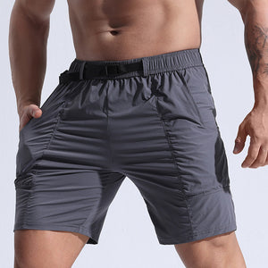 Men's athletic cargo shorts with pockets in multiple colors