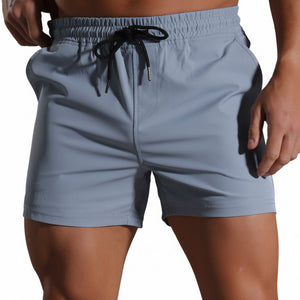 Men's sporty casual fitness drawstring shorts in various colors