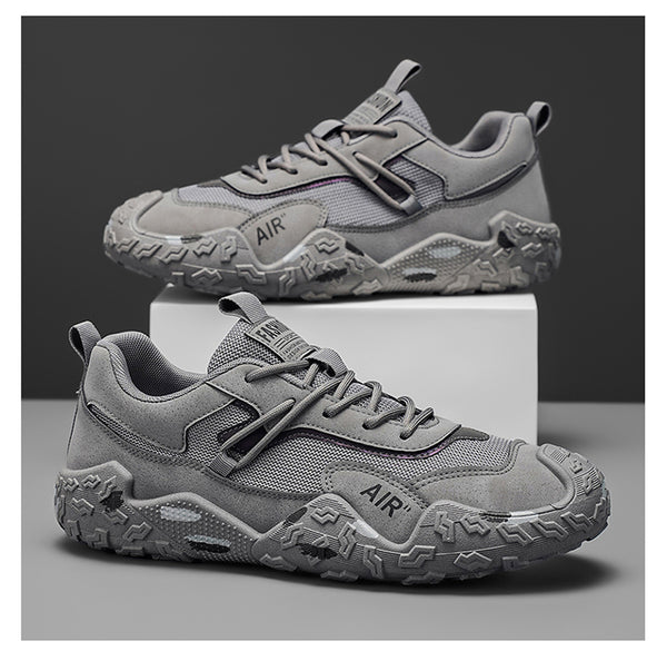 MEN'S BREATHABLE MESH DAD SNEAKERS WITH THICK SOLE