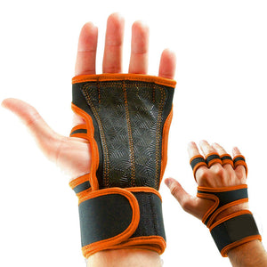 Non-slip half finger gym dumbbell sports gloves in various colors