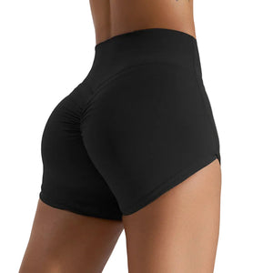 Peach hip raise high waist yoga shorts for women in multiple colors