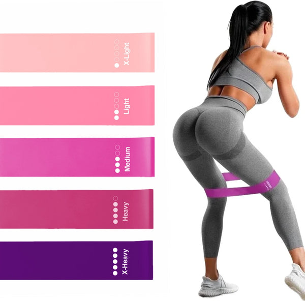 RESISTANCE BANDS LOOP SET OF 5 FOR STRENGTH TRAINING