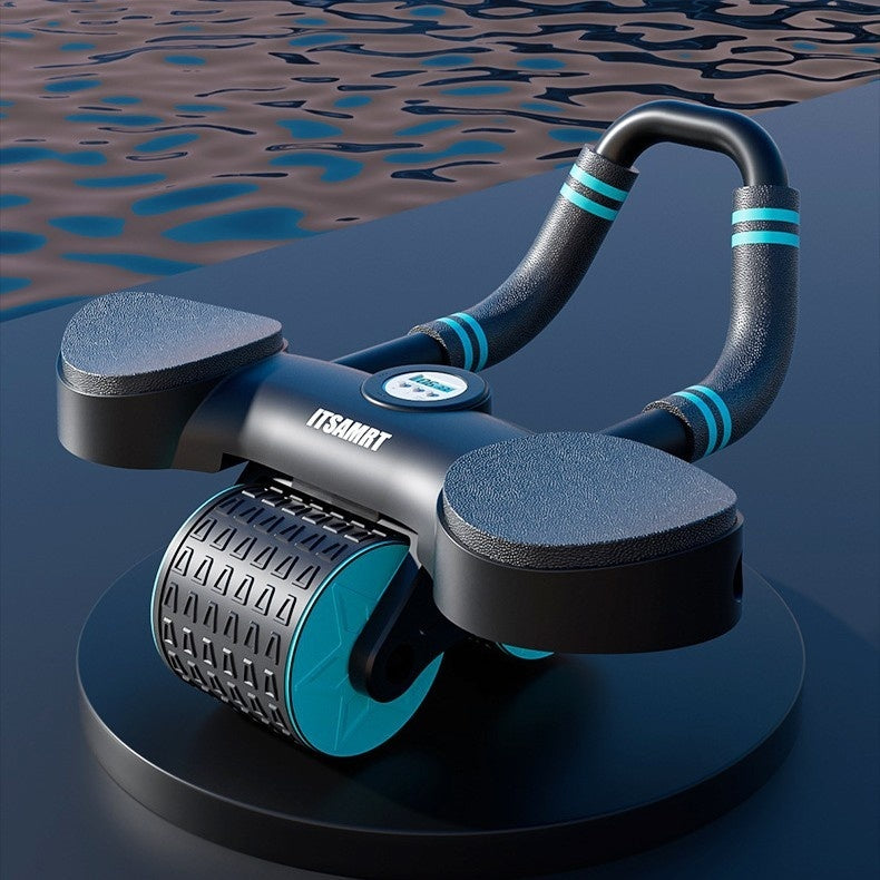 ABDOMINAL WHEEL WITH AUTOMATIC REBOUND AND ELBOW SUPPORT