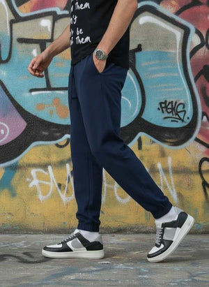 Men's high elasticity anti-wrinkle casual pants in tapered fit