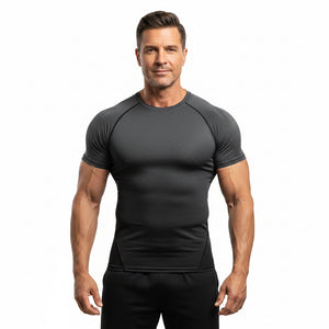 Men's quick drying short sleeve workout t-shirt in various colors