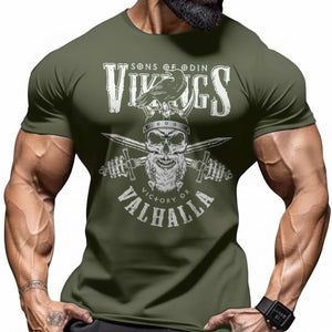 Men's quick-drying short-sleeve crew neck t-shirt with digital cartoon print