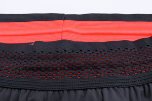 Men's sports vacation two-piece shorts in black and grey colors