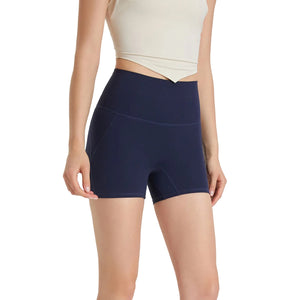 Women's breathable high waist sports hot pants in multiple colors